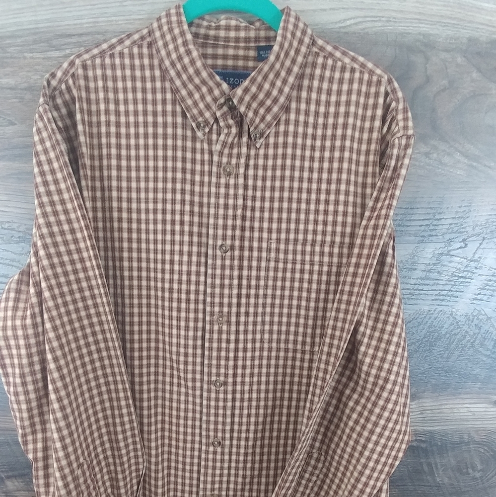 Izod Jeans Men's Large Long Sleeve Casual Shirt
